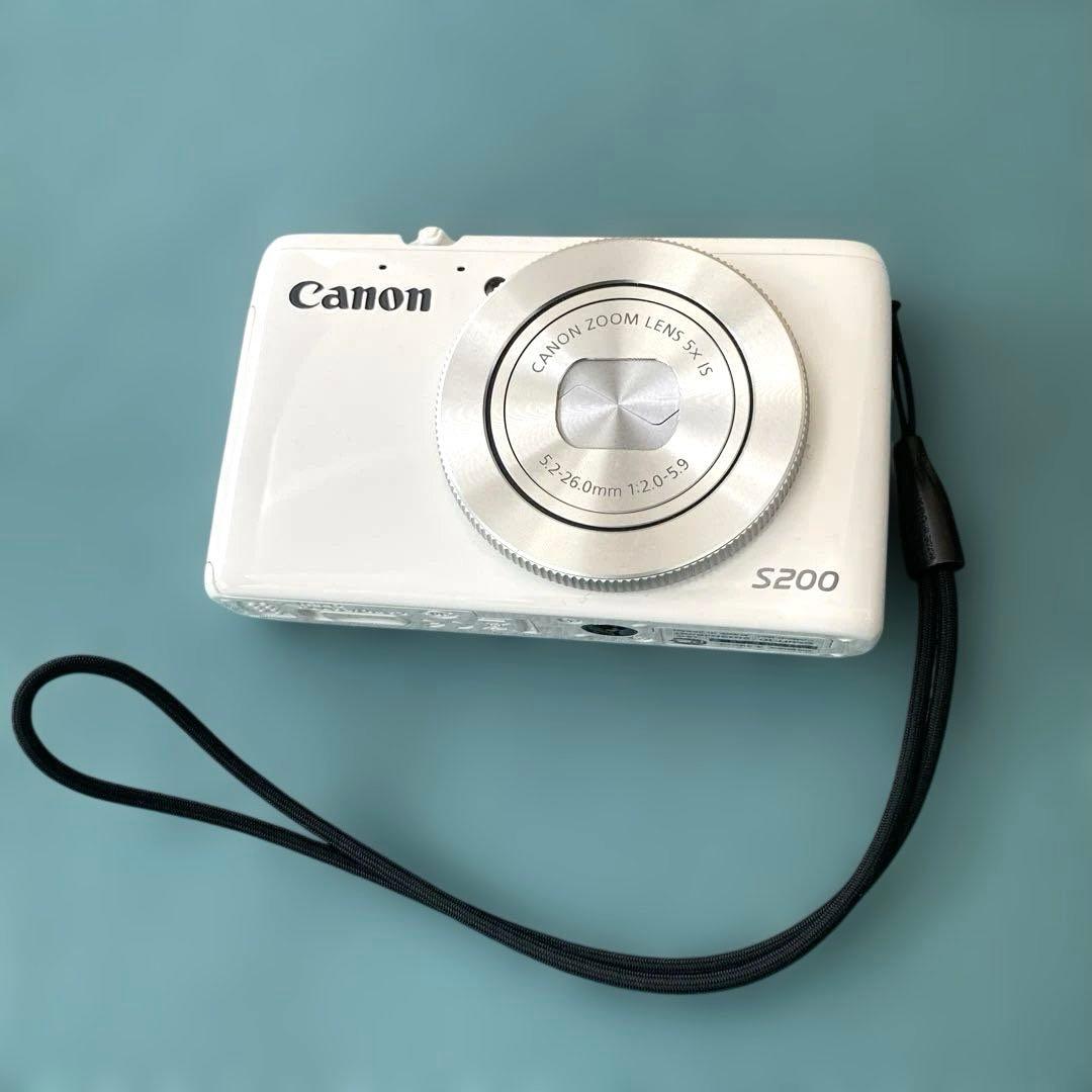 Canon Power shot S200 ホワイト コンデジ カメラ