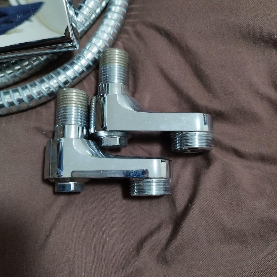 クローム仕上げ シャワーヘッド ホース付き