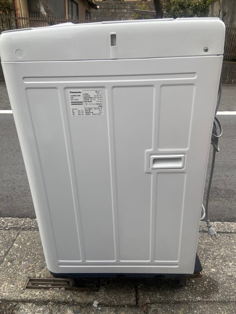 P237 Panasonic 2023年製 全自動洗濯機 6.0kg