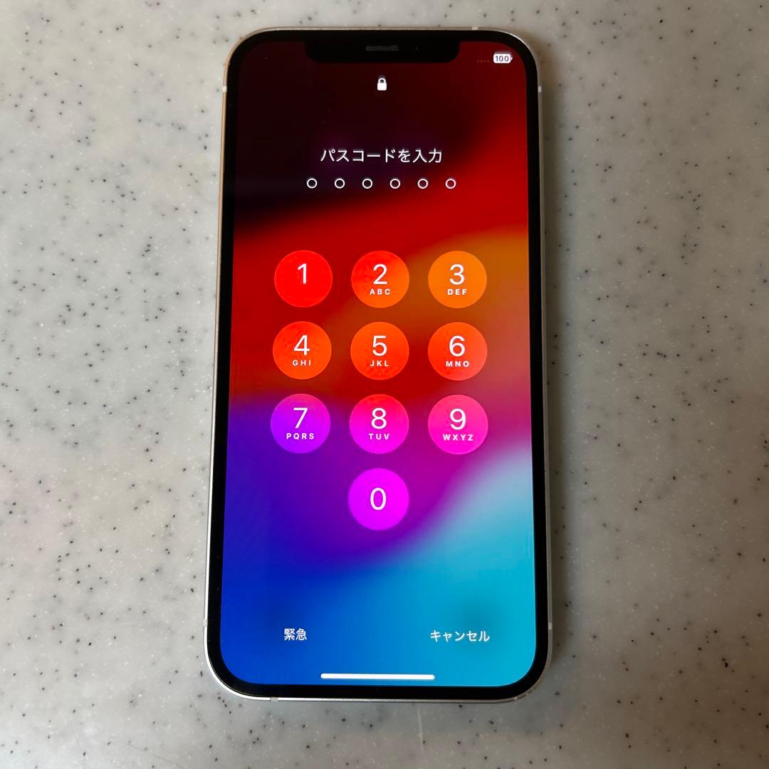 iPhone 12 本体 最大容量78% ホワイト　美品