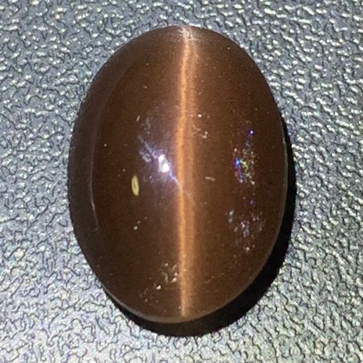 珍品！大粒ラブラドライトキャッツアイ5.5ctオーバルカボションルース