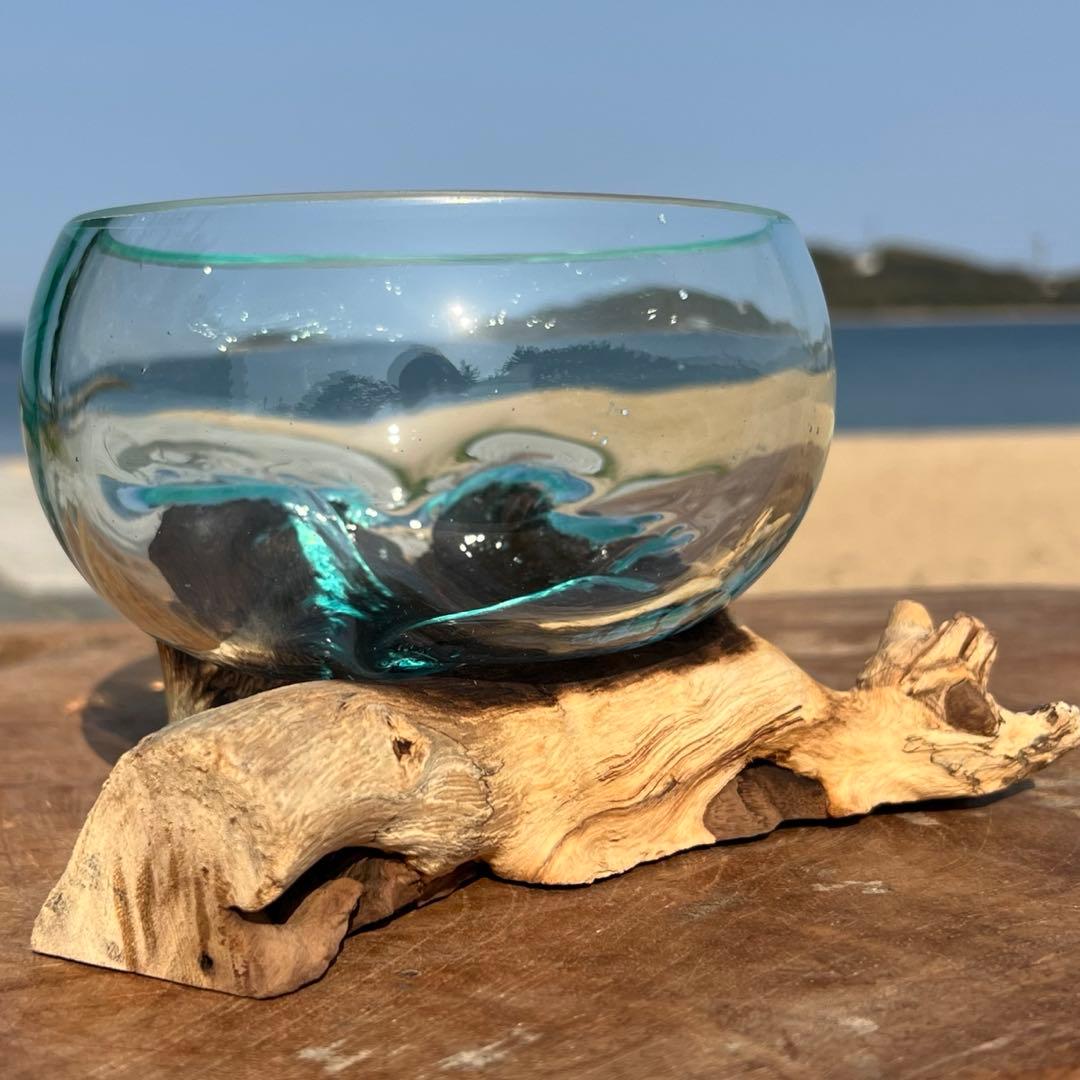 流木ガラスオブジェB15B 花瓶 金魚鉢 ガーデニング テラリウム 観賞魚 容器