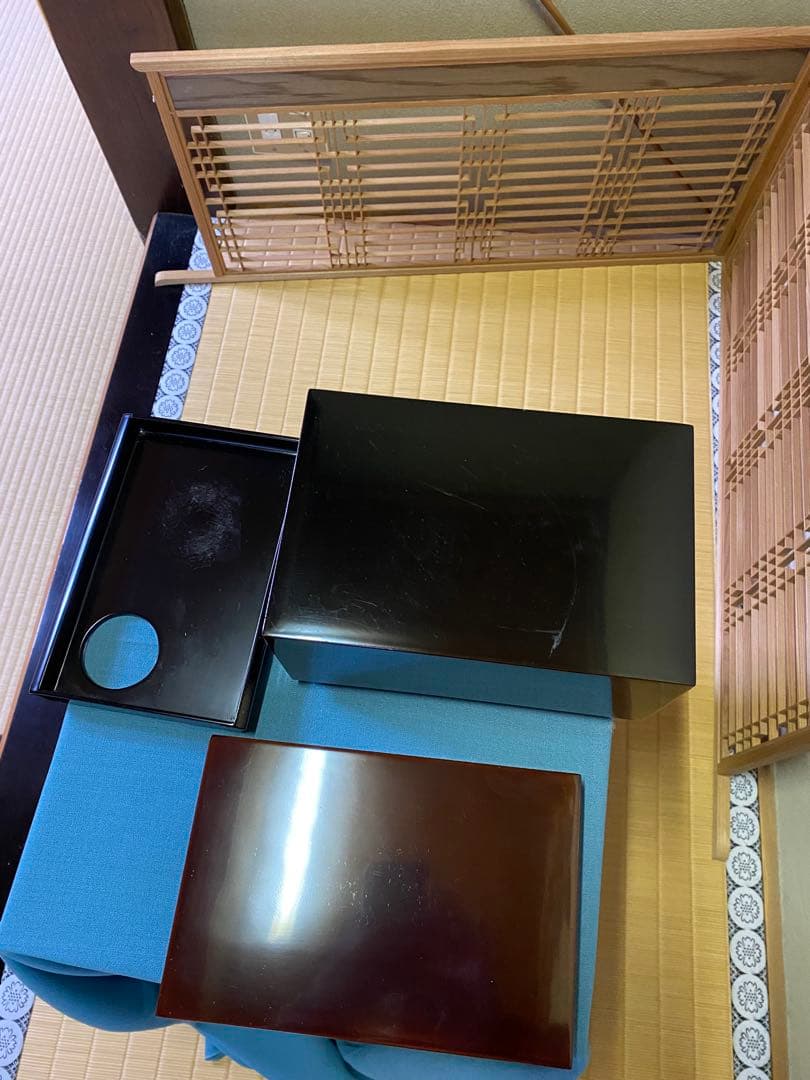 茶道具/茶箱　女桑　塗り