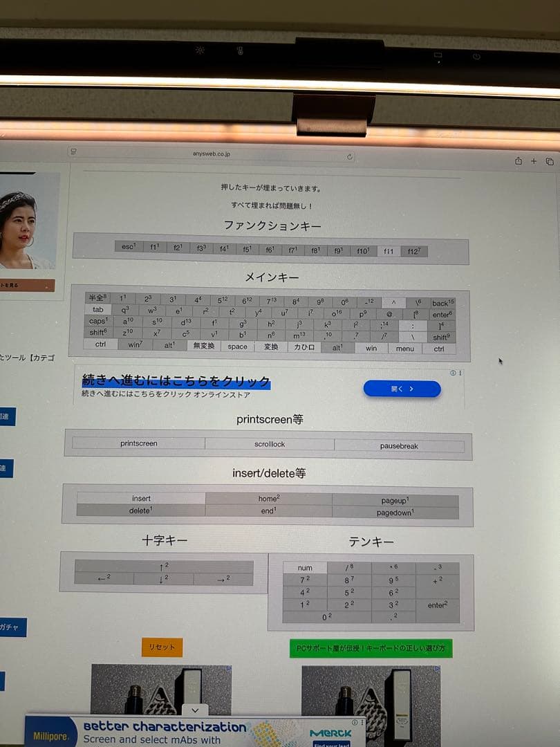 初代 Apple extended keyboard US配列 USBアダプター