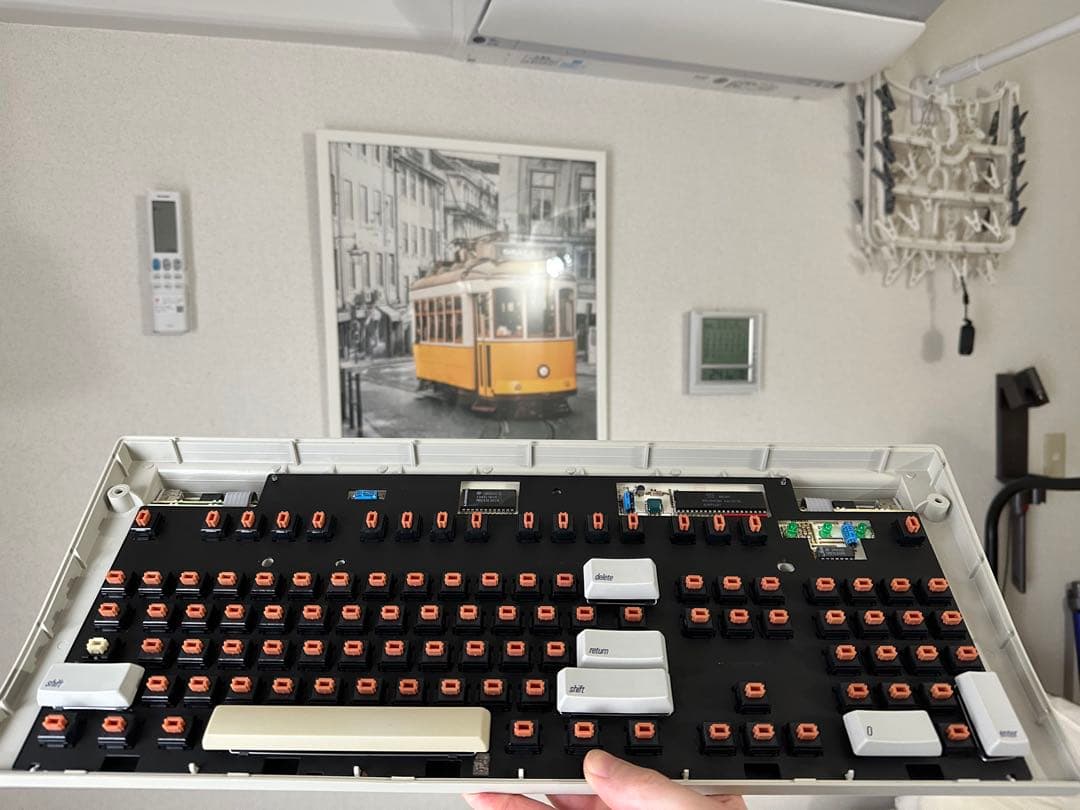 初代 Apple extended keyboard US配列 USBアダプター