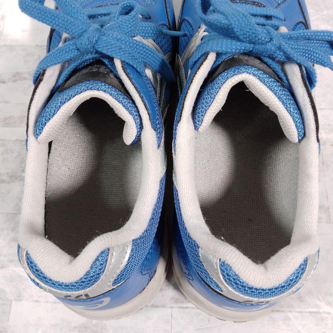美品✨️asics　アシックス 【25】安全靴 メッシュ レザー 衝撃吸収