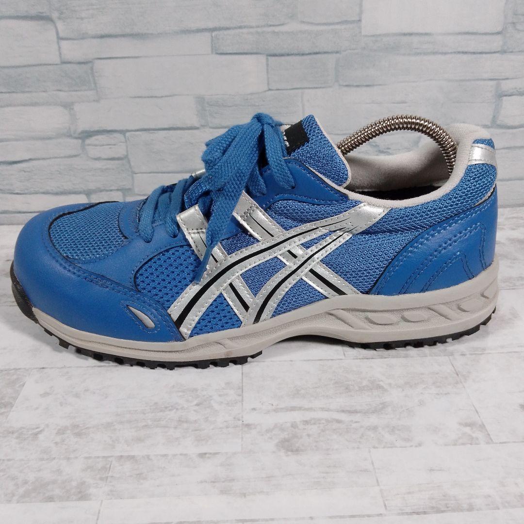 美品✨️asics　アシックス 【25】安全靴 メッシュ レザー 衝撃吸収