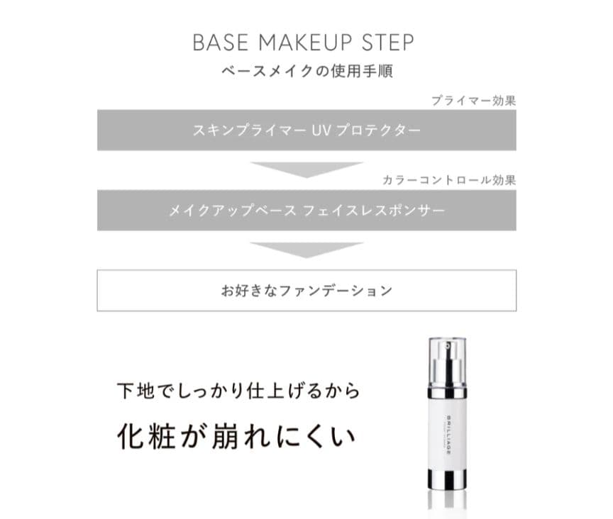 ♥大特価♥ブリリアージュメイクアップベースフェイスレスポンサ＆スキンプライマＵＶ