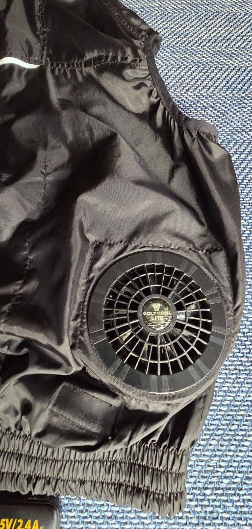 グラディエーター 空調服ベスト 黒 L ファン+バッテリーセット 作業服