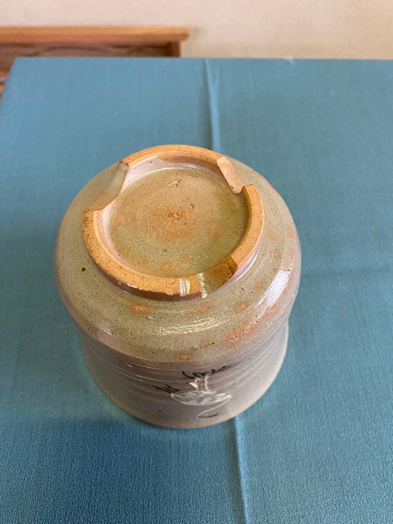 茶道具/茶碗 立鶴茶碗 廣州窯 共箱