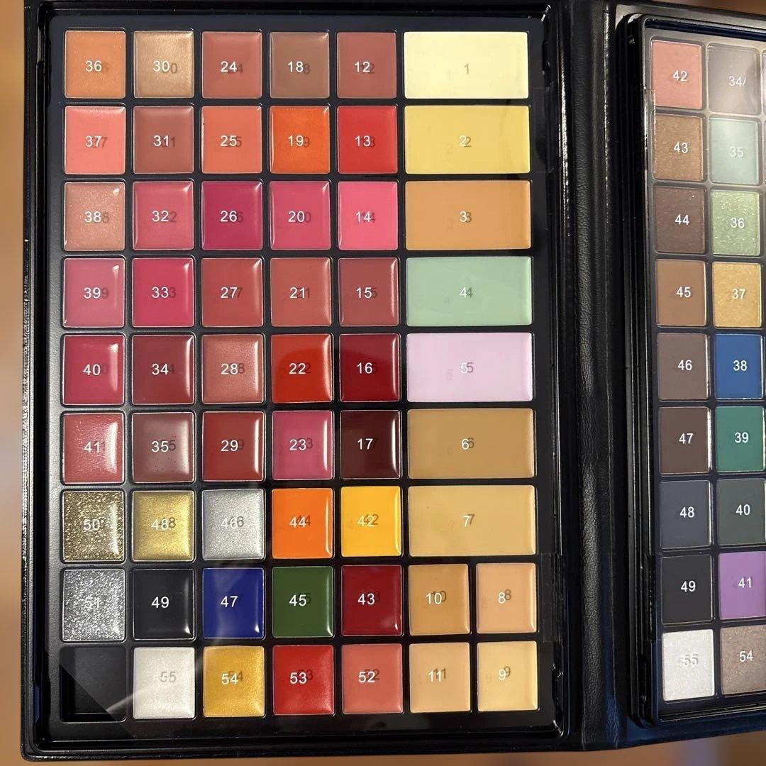 Ledom（110色）/KRYOLAN（36色） トータルメイクパレット3点