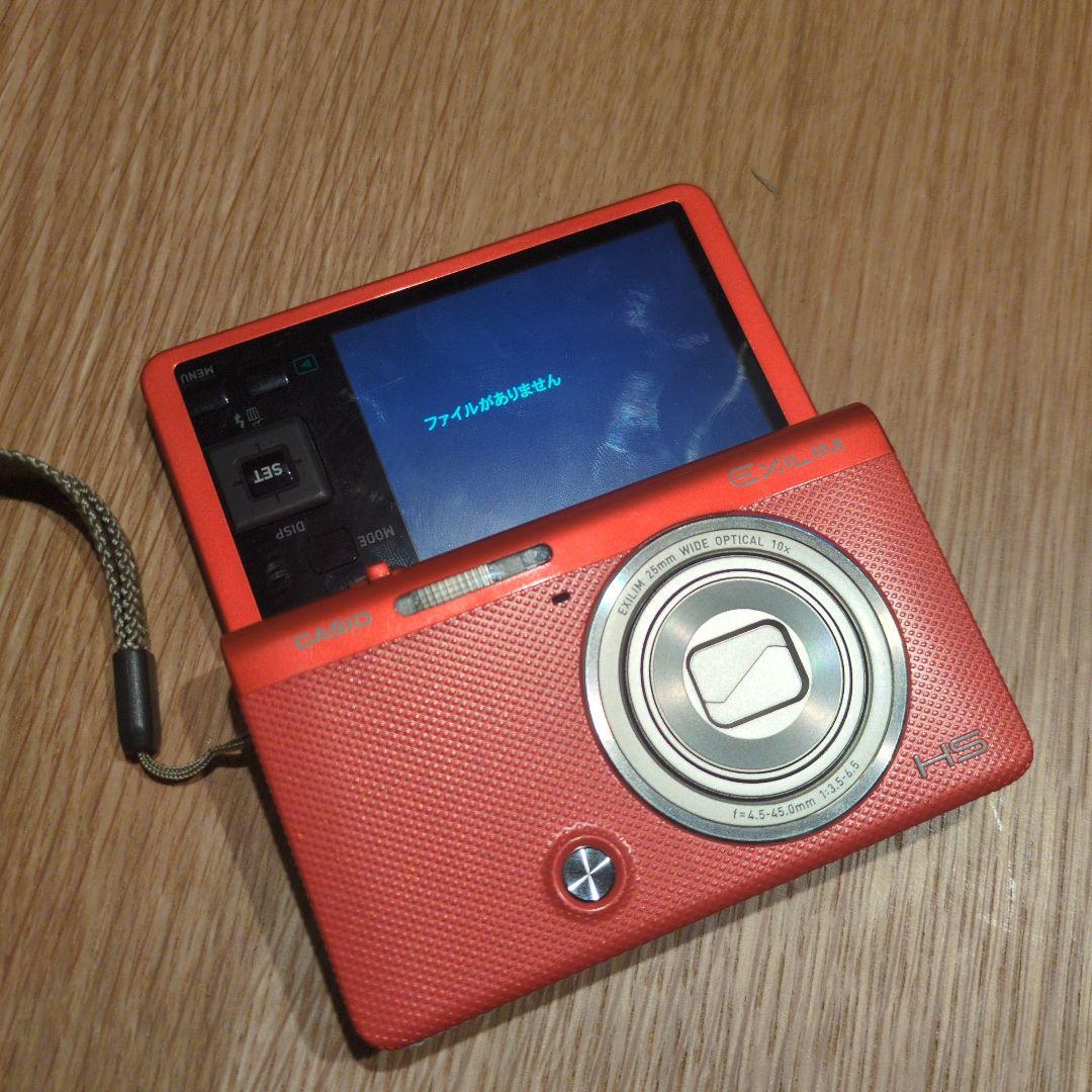 【カシオ】EXILIM EX-ZR62 レッド 自撮り、Wi-Fi対応