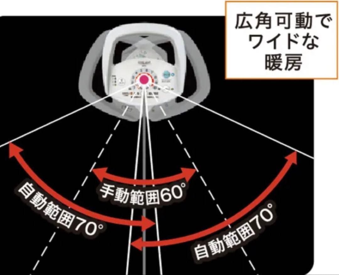 コロナ遠赤外線暖房機 コアヒートスリム ホワイト DH-924R