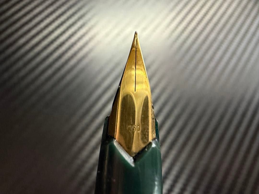 モンブラン No.121 万年筆 グリーン18K EF 極細字