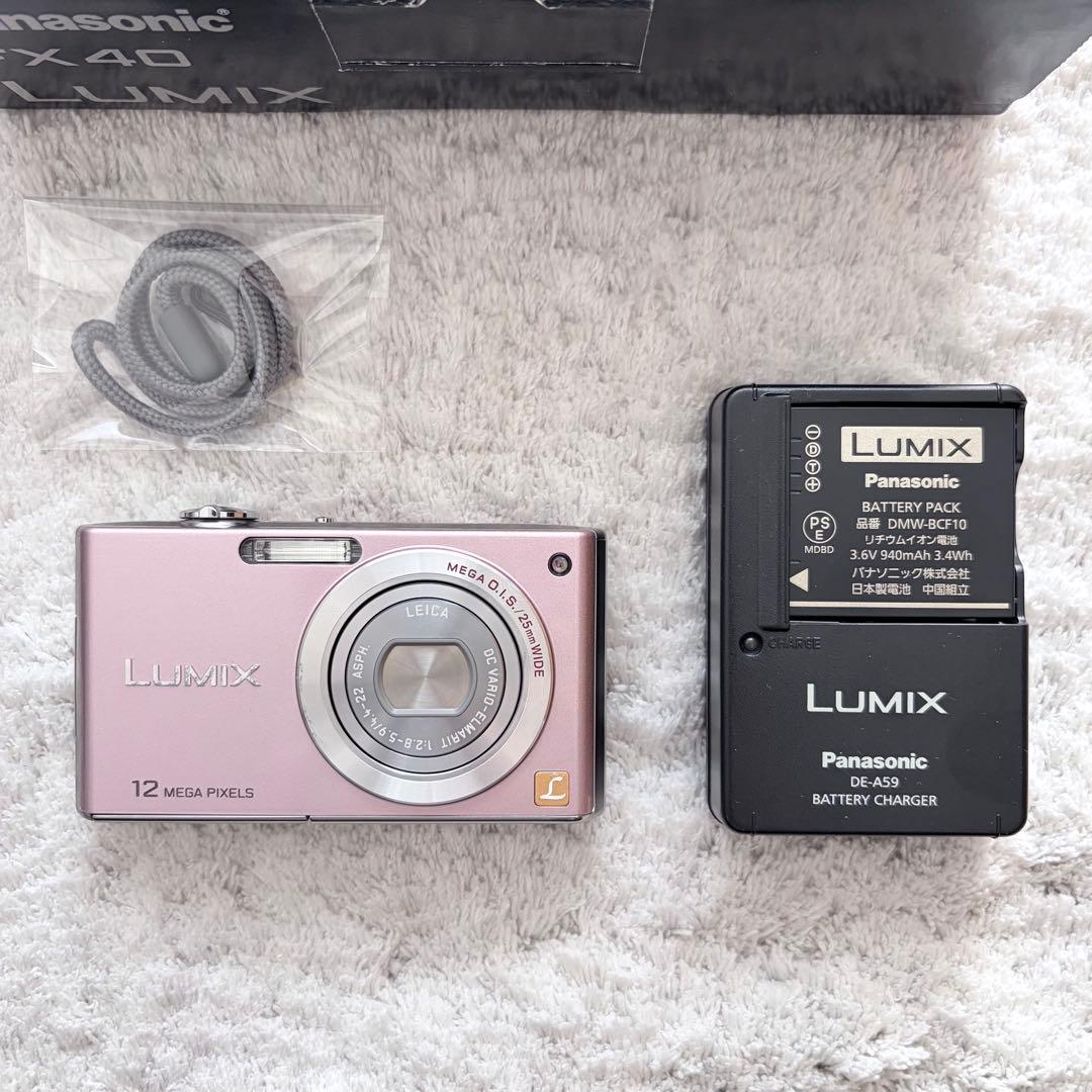 【動作品】Panasonic パナソニック LUMIX DMC-FX40 ピンク