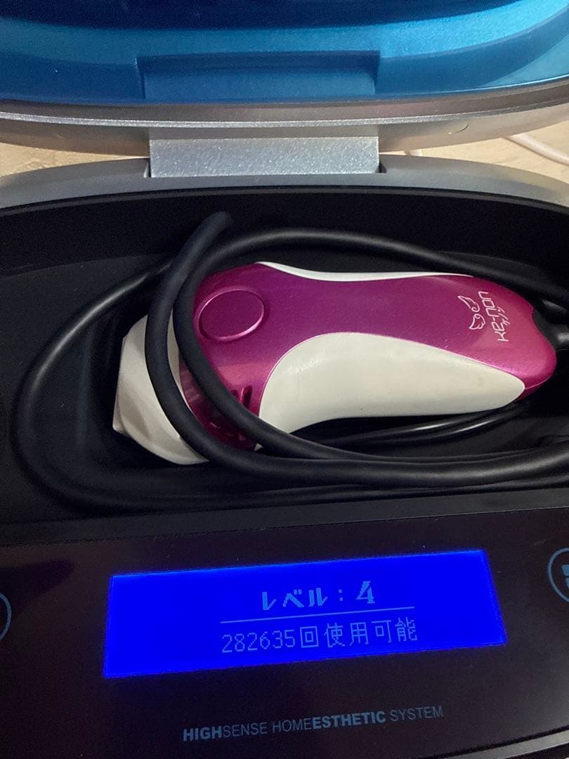 「ケノン 脱毛器 Vre7.2ほぼ未使用 美顔カートリッジ未開封 動作確認済」