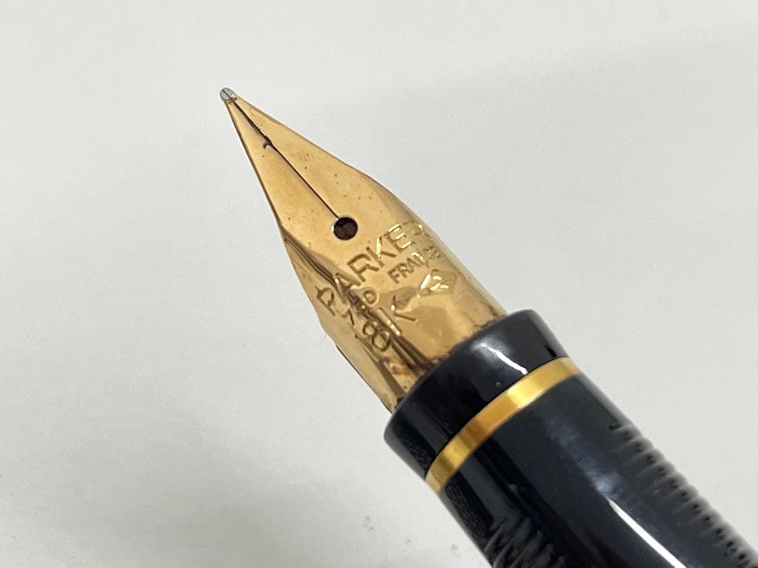 【TK】パーカー 万年筆 ソネット ペン先18K ゴールド系/925 2本まとめ