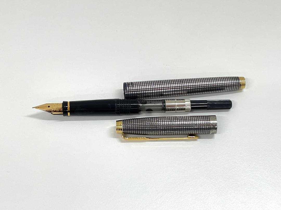 【TK】パーカー 万年筆 ソネット ペン先18K ゴールド系/925 2本まとめ