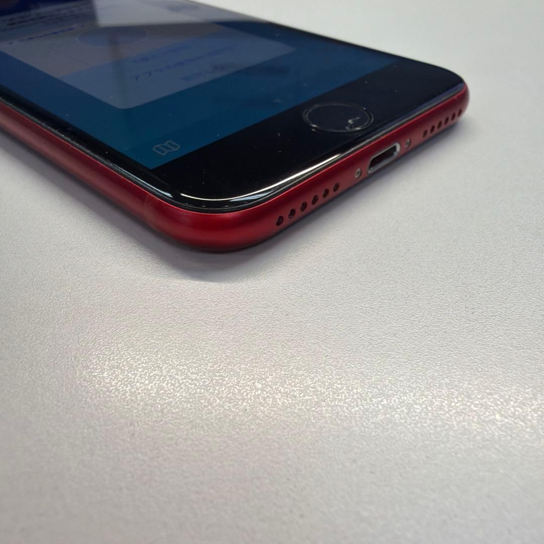 訳あり iPhone SE3 128GB レッド 85% ホームボタン割れ