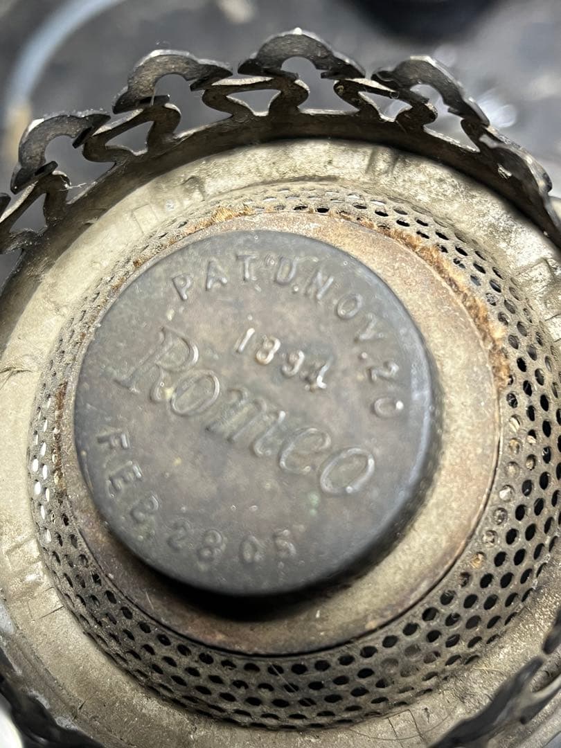アメリカRayo ランプ、大型石油ランプ 1894年製造、アンティークランプ
