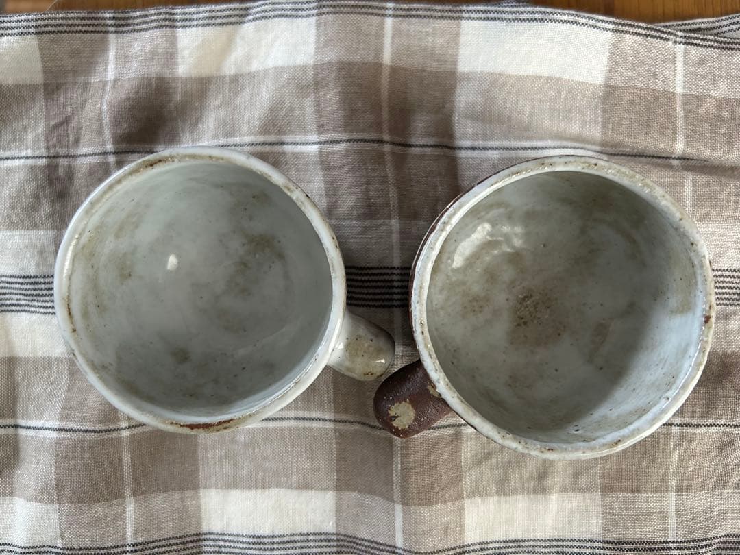 岡崎純子　陶器製カップ2個セット