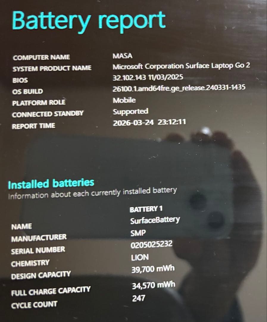 美品 即配送 Microsoft Surface Laptop Go 2