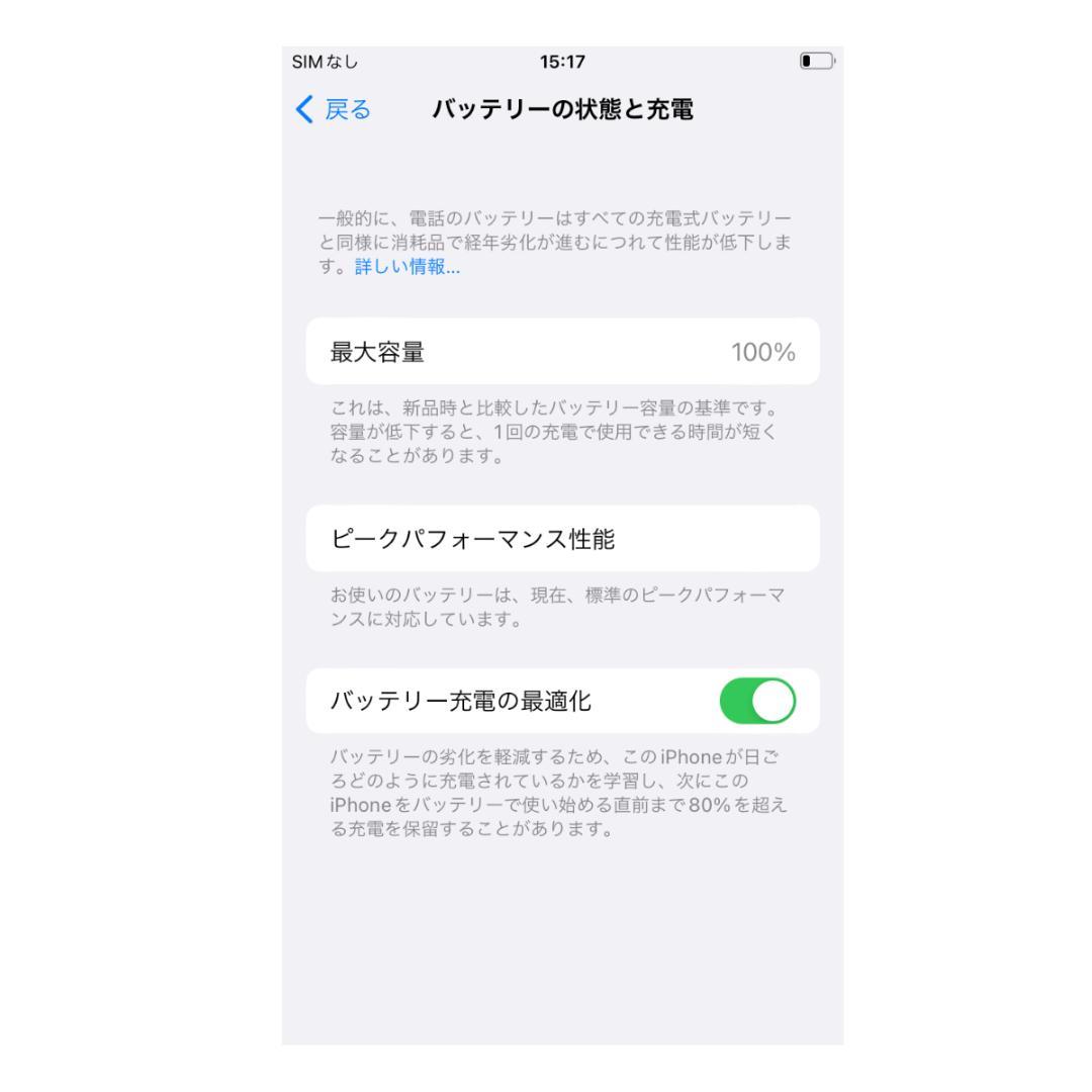 iPhone 8　64GB 大容量新品バッテリー100% ブ