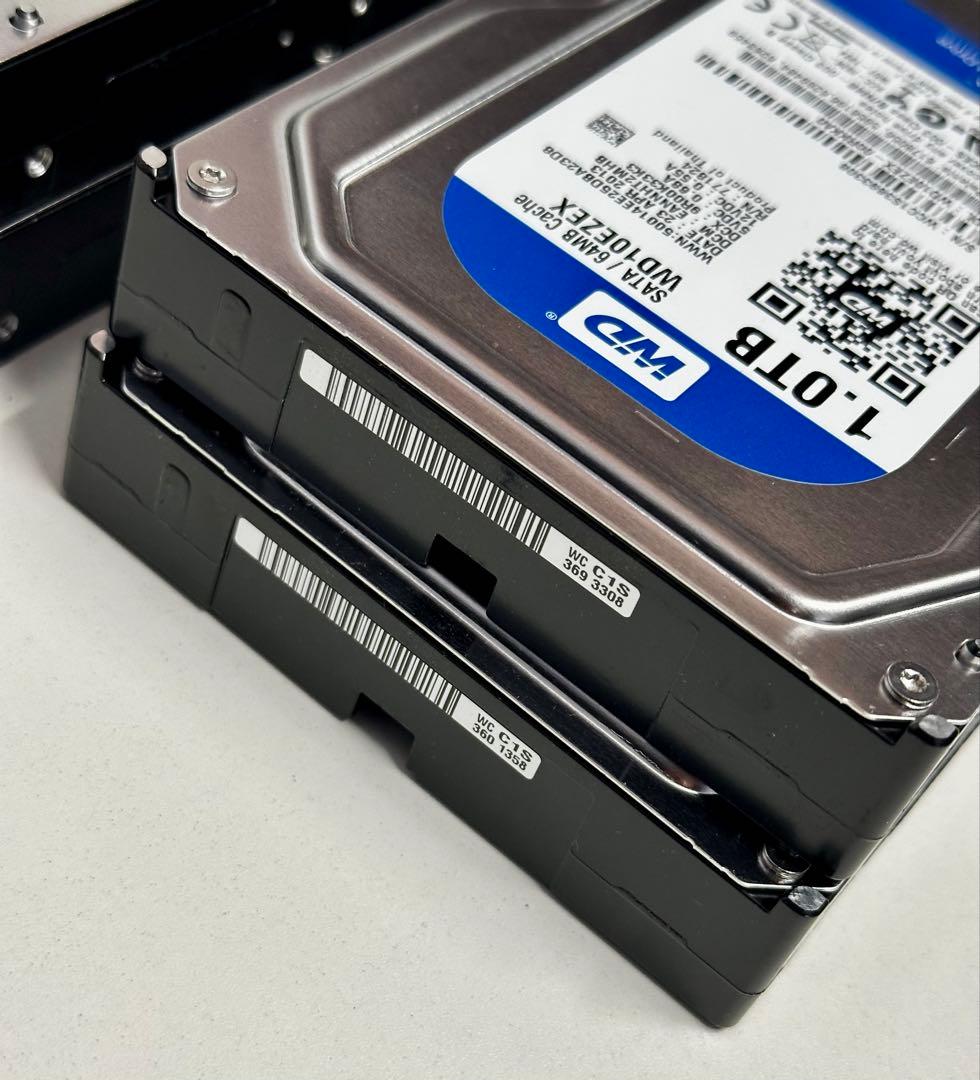 WD Blue 1TB HDD WD10EZEX 4台セット 正常動作品