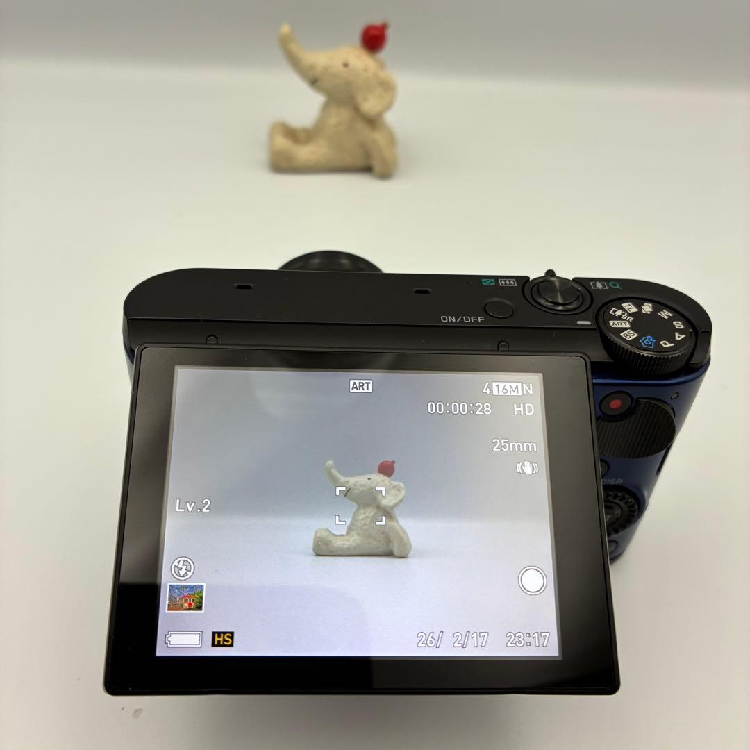 美品★ CASIO EXILIM EX-ZR1600 ブルー デジタルカメラ