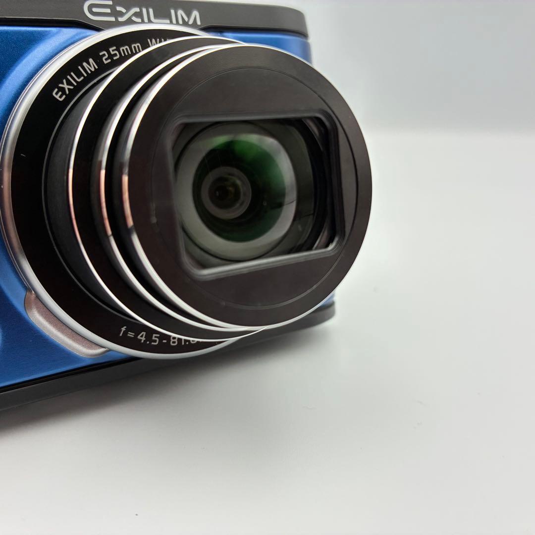 美品★ CASIO EXILIM EX-ZR1600 ブルー デジタルカメラ