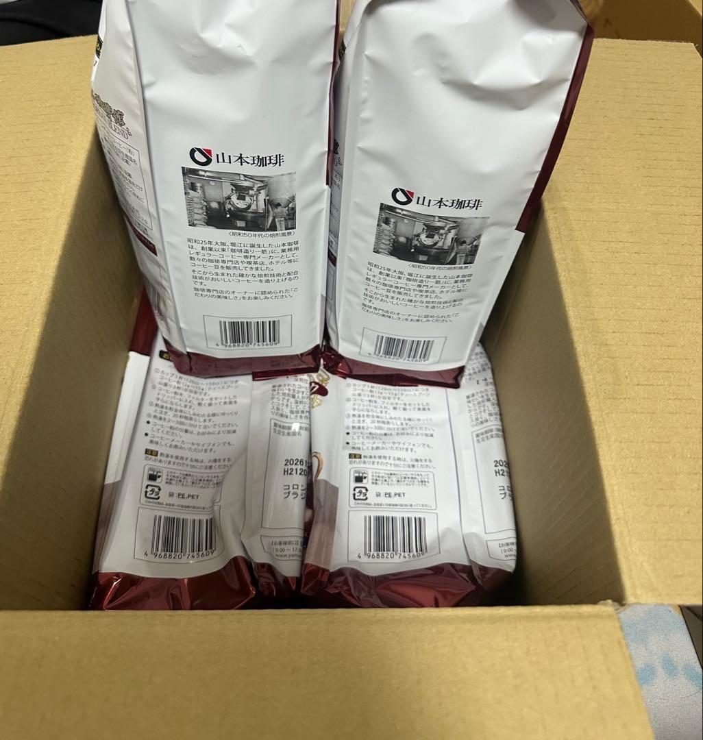 山本珈琲館 ヨーロピアンブレンド １kg*4袋