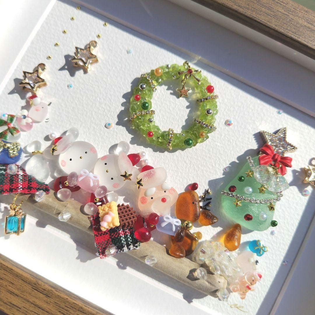 シーグラスアート『 Christmas‧⁺ ⊹˚.✩～特別な夜～』