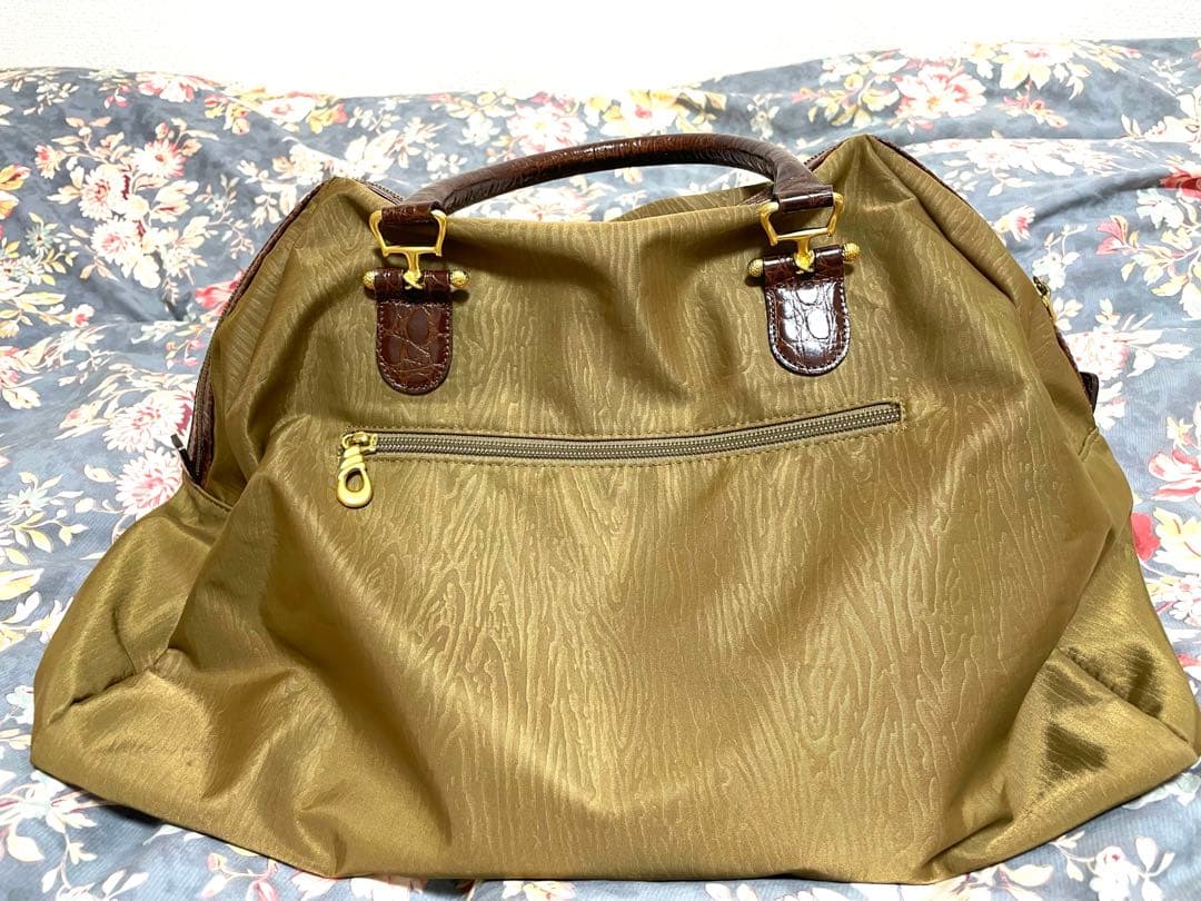 BALENCIAGA バレンシアガ ナイロン ボストンバッグ ブラウン