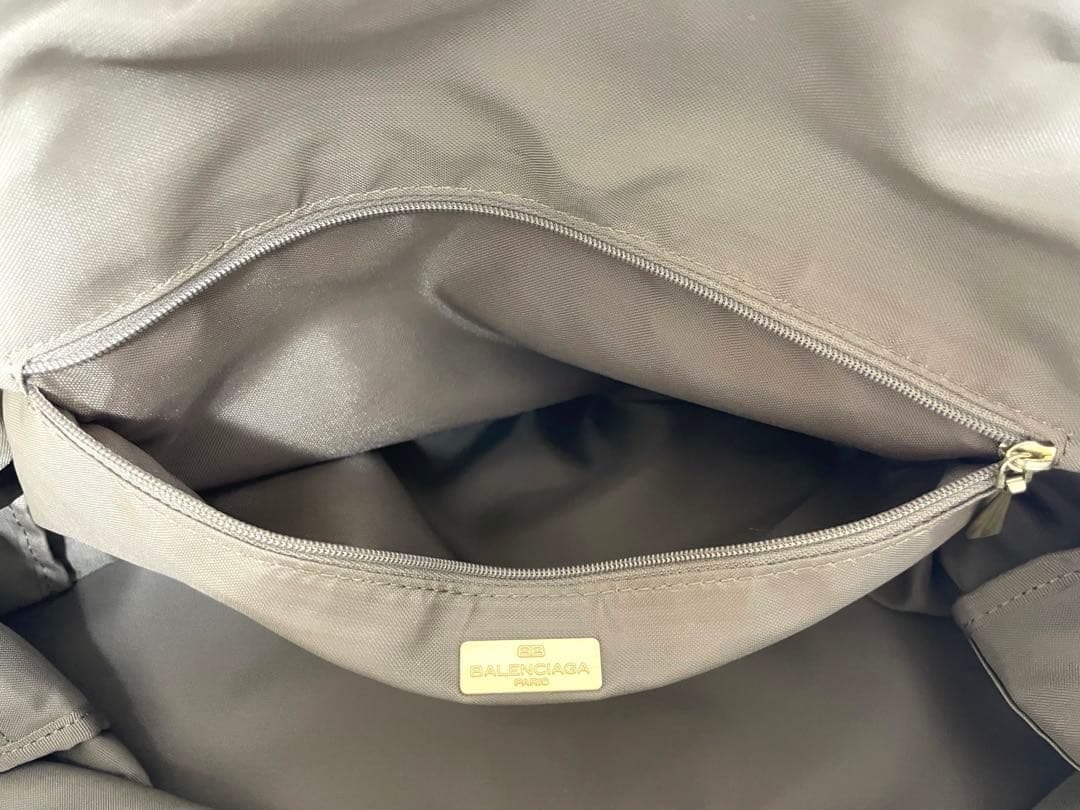 BALENCIAGA バレンシアガ ナイロン ボストンバッグ ブラウン