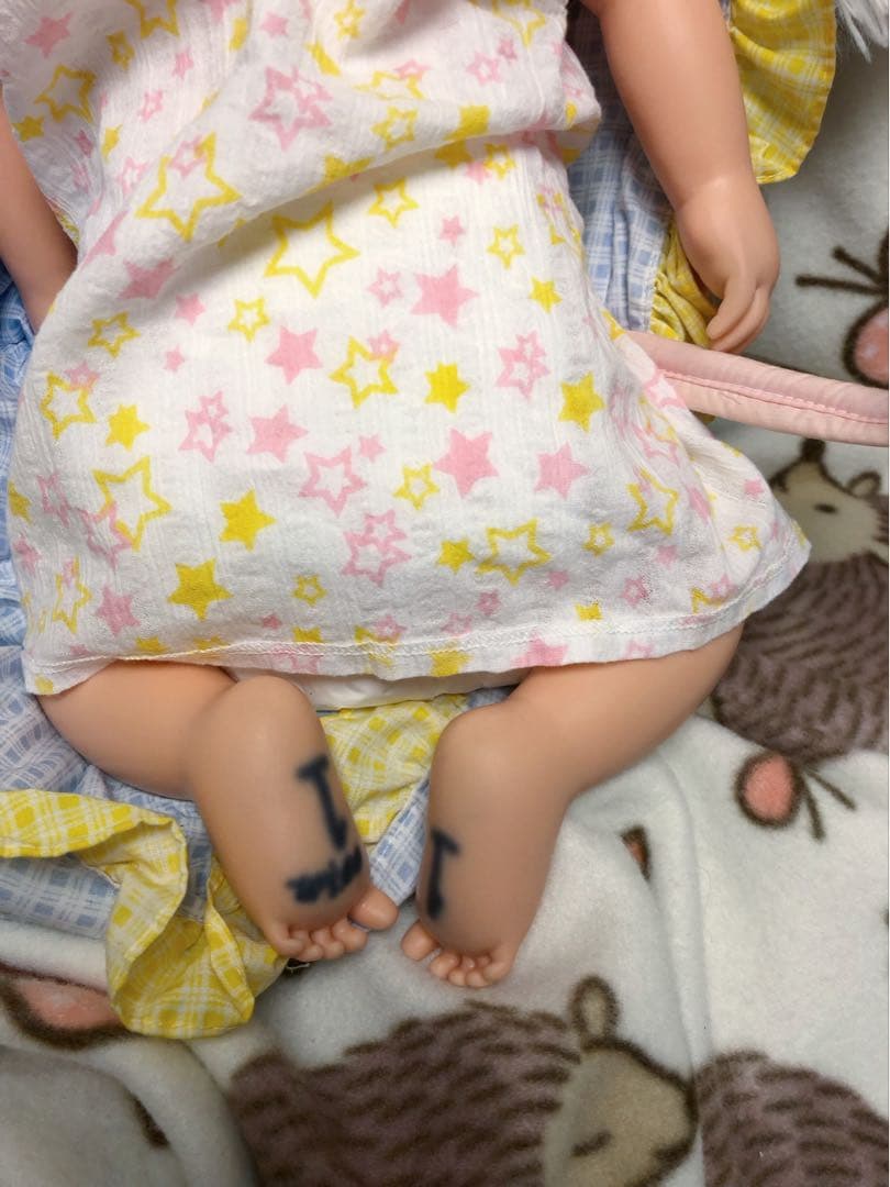 育児体験可能　沐浴人形　リアル新生児サイズ　リボーンドール　桃子ちゃん