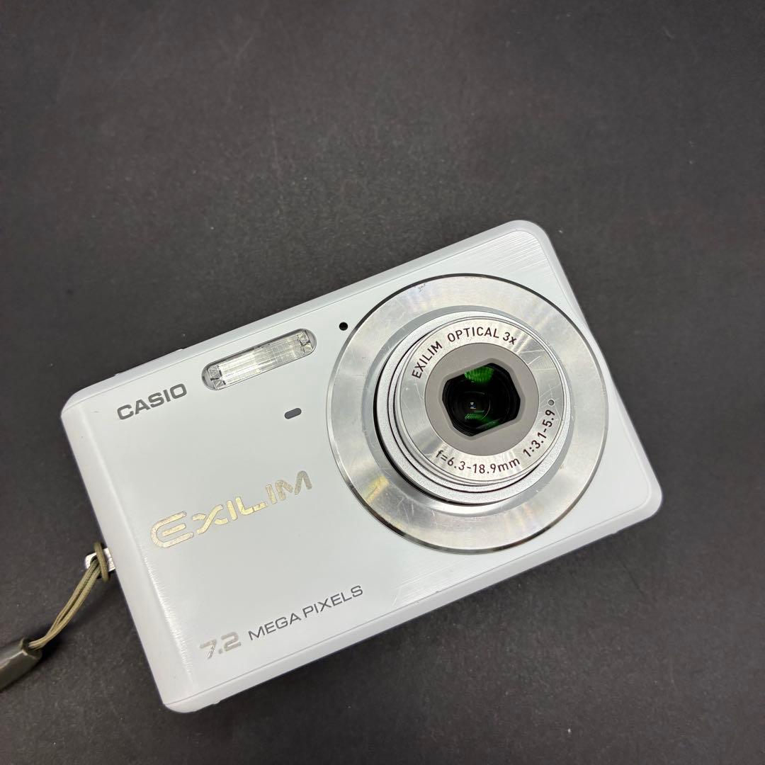 【動作OK】CASIO EXILIM EX-Z77 ホワイト カシオ　デジカメ
