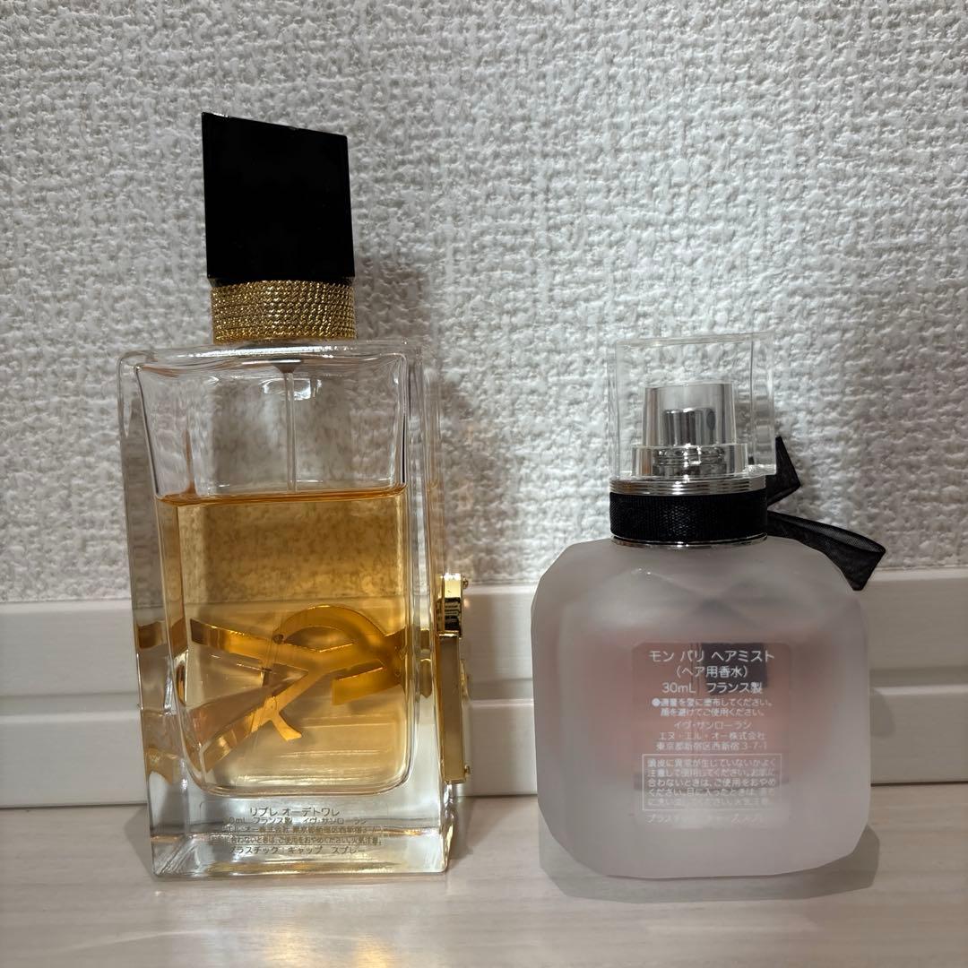 モン パリ 30ml ヘアミスト、YSL リブレ　オードパルファム 50ml