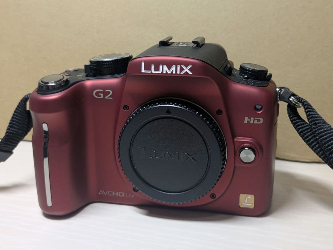 Panasonic LUMIX G2 レッドボディ 動作良好 ミラーレス一眼