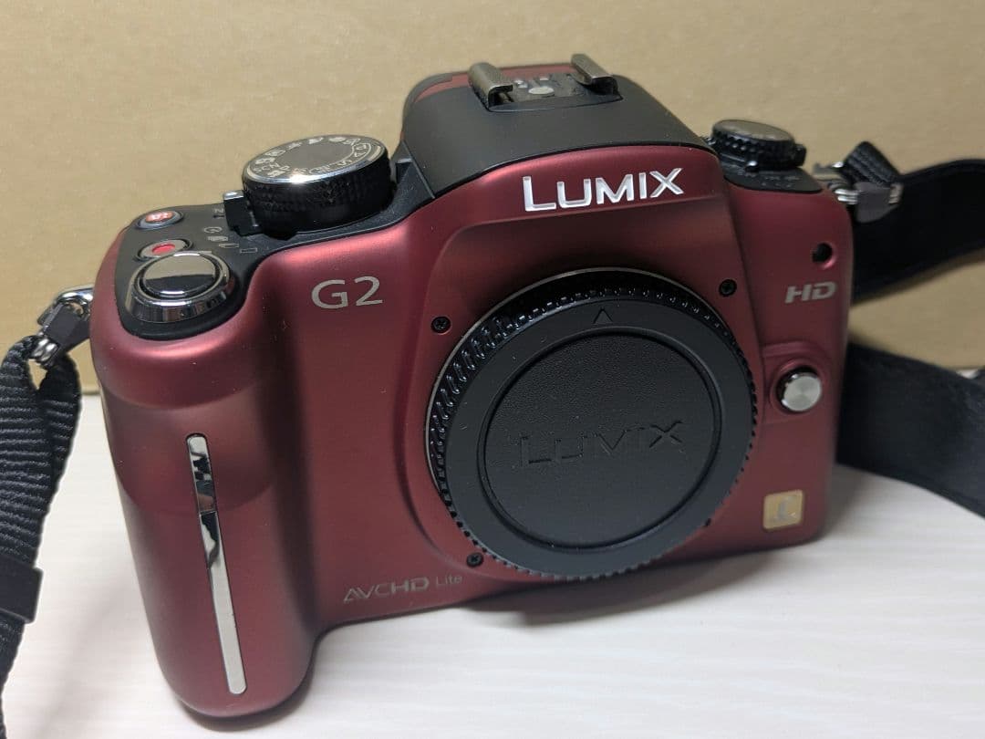 Panasonic LUMIX G2 レッドボディ 動作良好 ミラーレス一眼