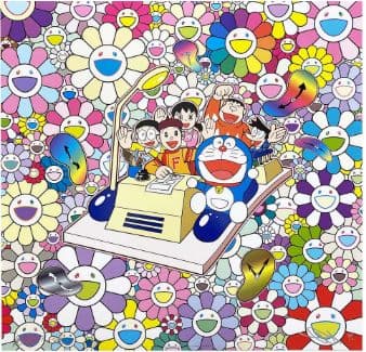 てつ様　村上隆 ドラえもんの日常 ED1000 ポスター 納品書付。