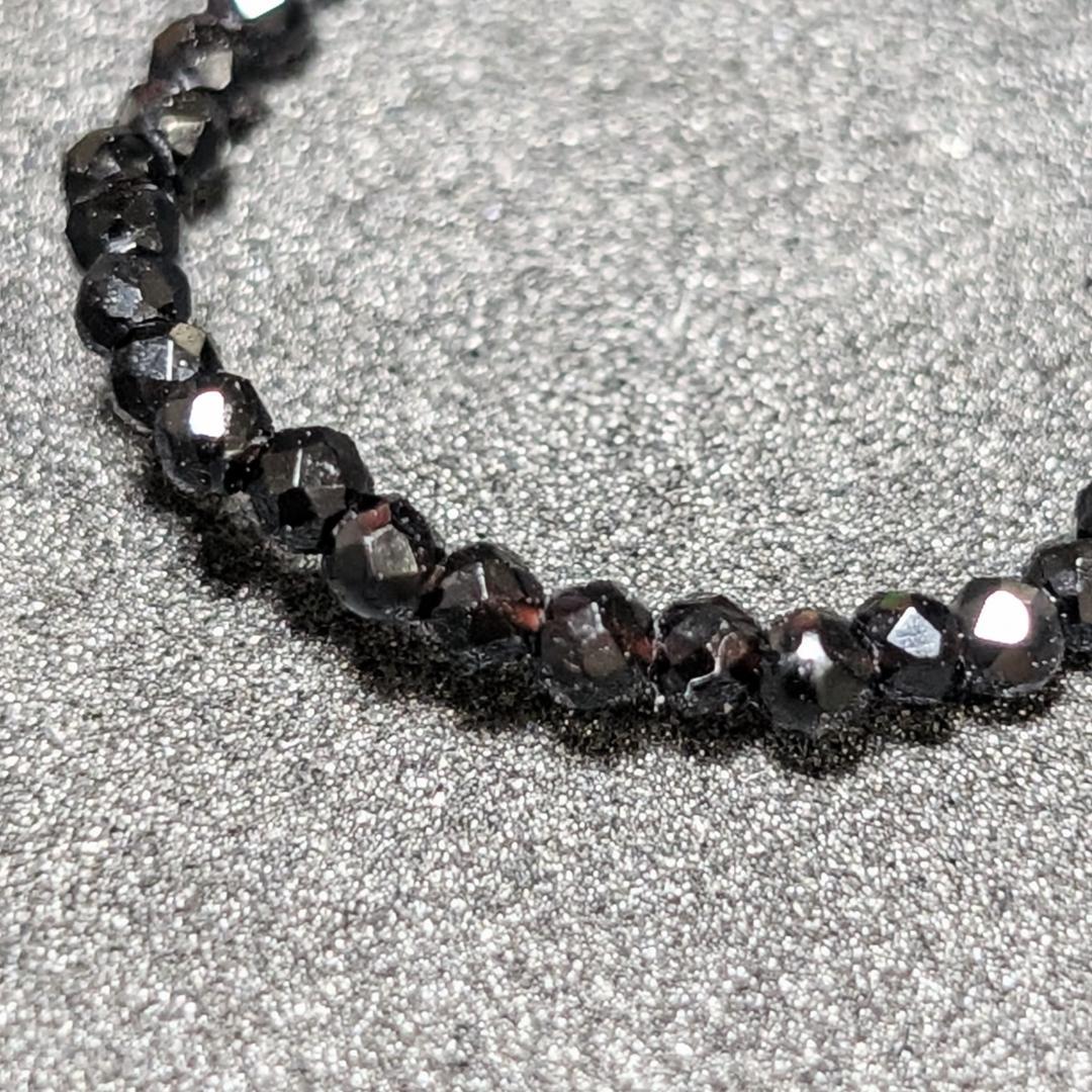 “特別”が伝わる指輪 K18WG ホワイトゴールド ブラックスピネル2mmリング