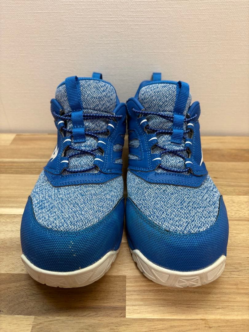 【Mizuno】青 安全靴 F1GA1903 クリーニング済み