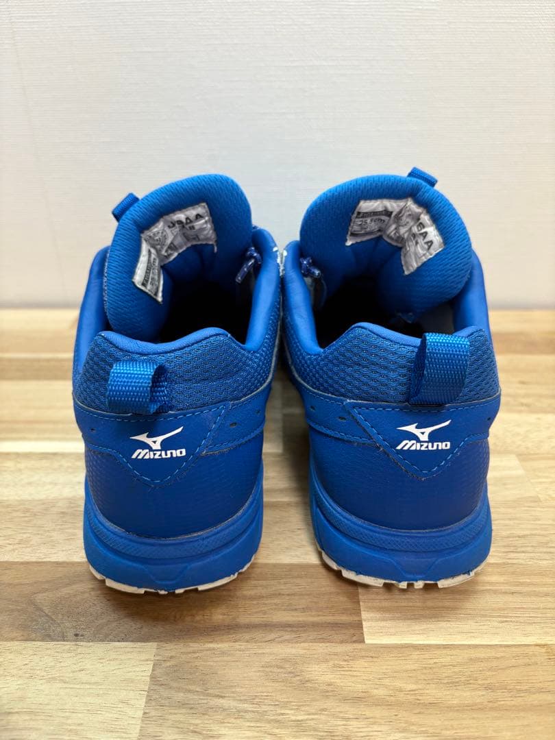 【Mizuno】青 安全靴 F1GA1903 クリーニング済み