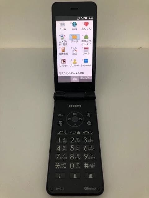 『ランクAー6678』ドコモ AQUOS ケータイ SH-01J ロック解除済み