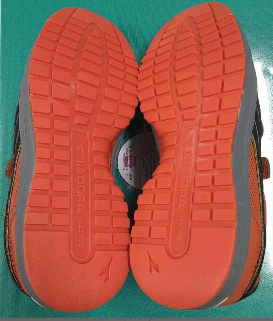 DIADORA 安全靴 ブラック/オレンジ