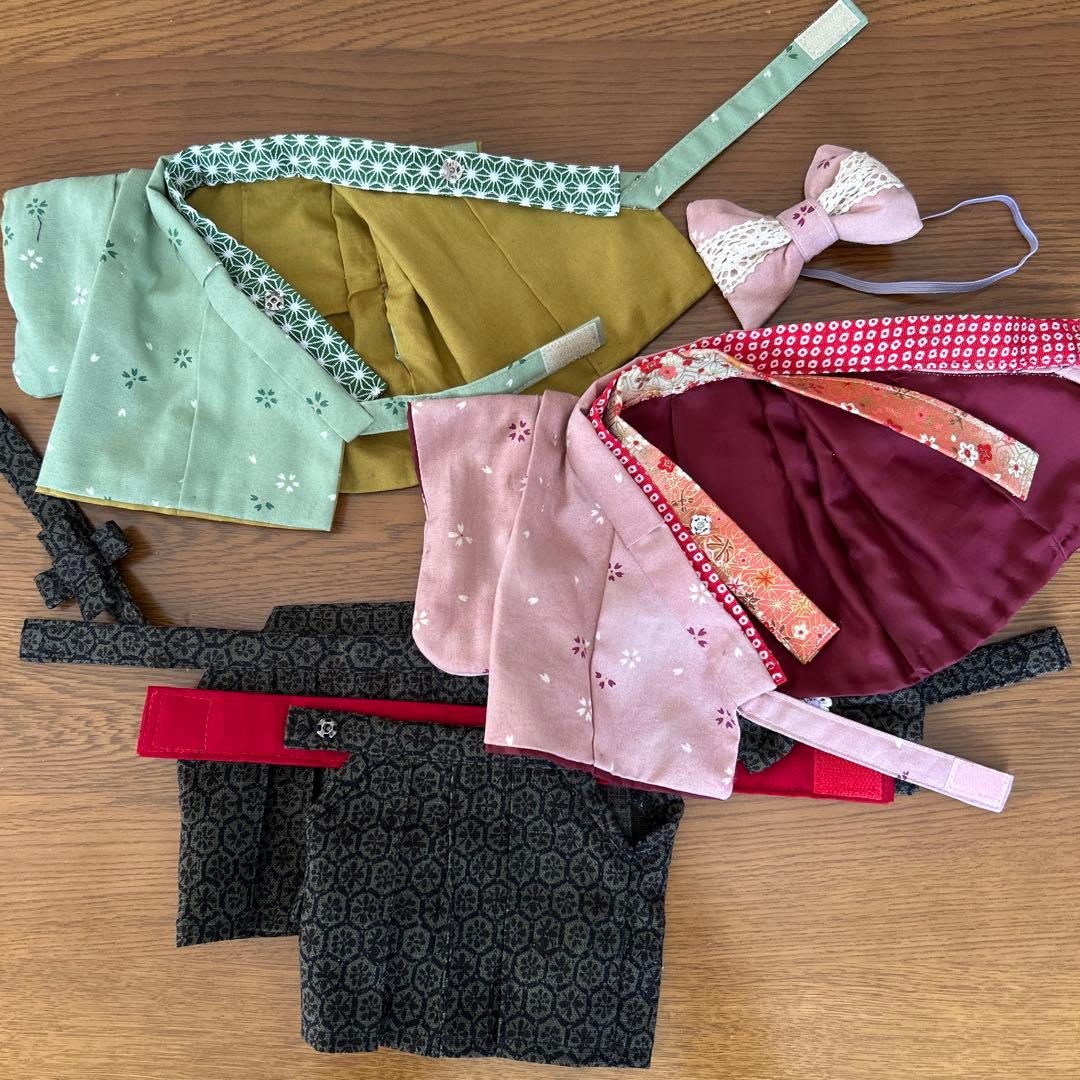B94 ダッフィー &シェリーメイ ハンドメイド　袴ペアコスチューム