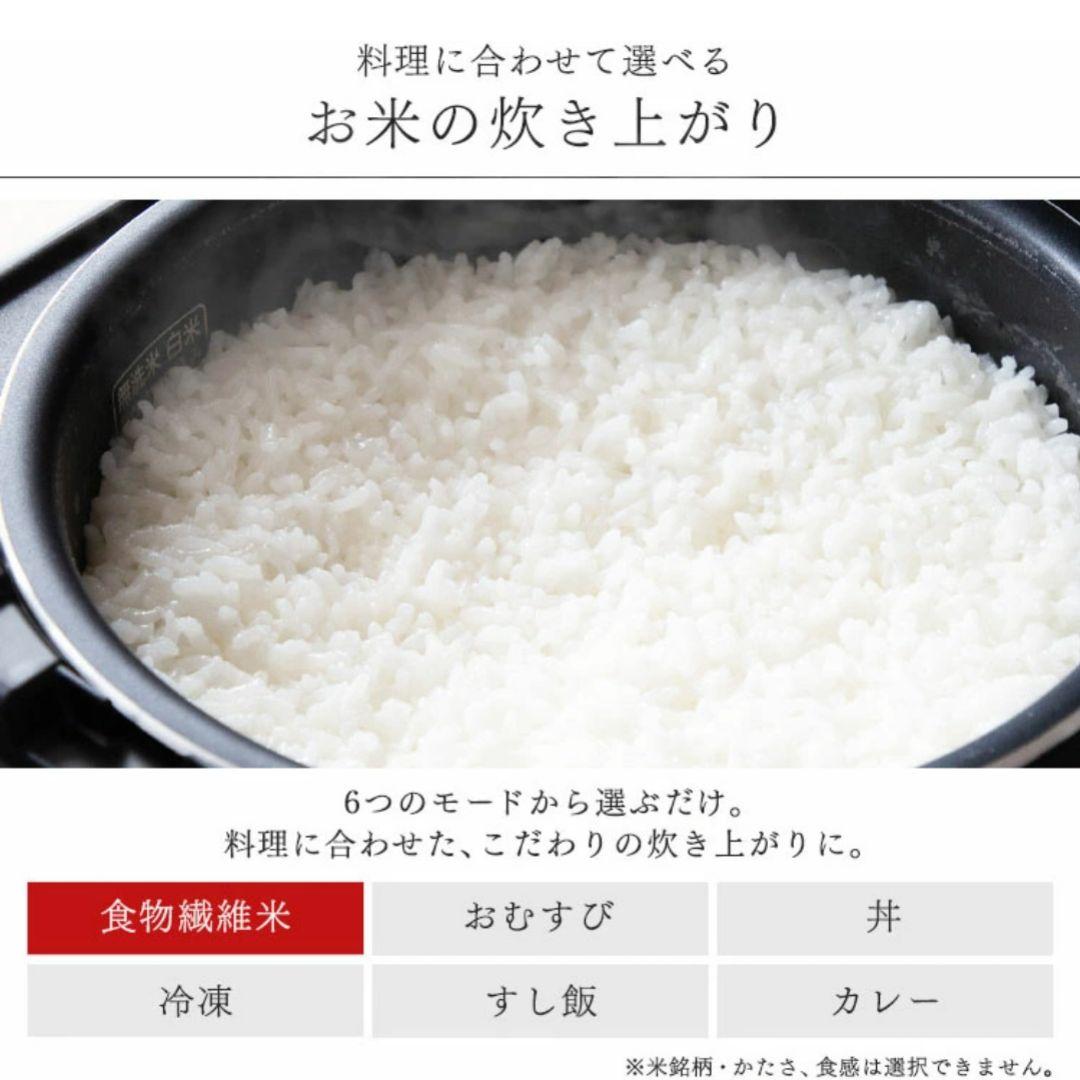 アイリスオーヤマ 炊飯器 10合 1升 マイコン式 ブラック 40銘柄炊き分け