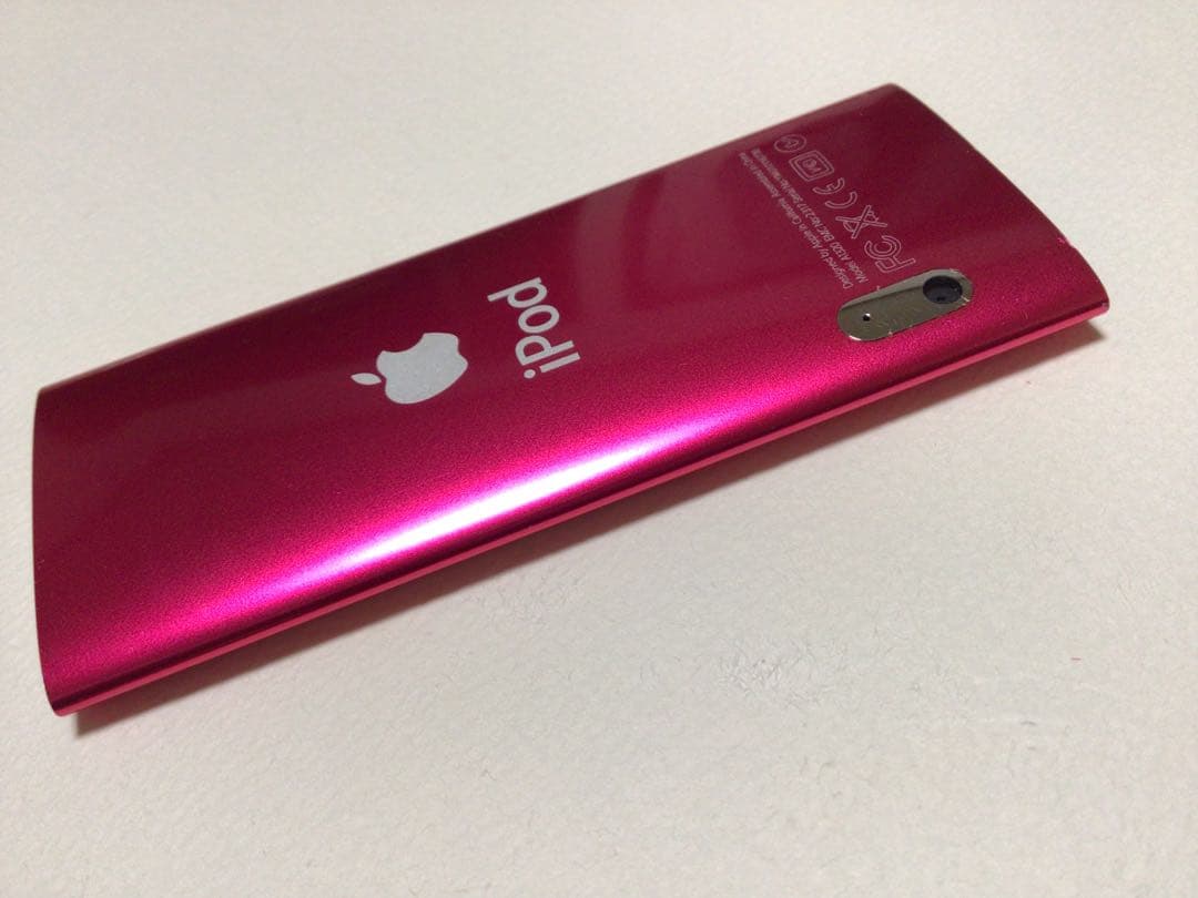 iPod nano5世代16GBピンクno.207バッテリー交換済作動品
