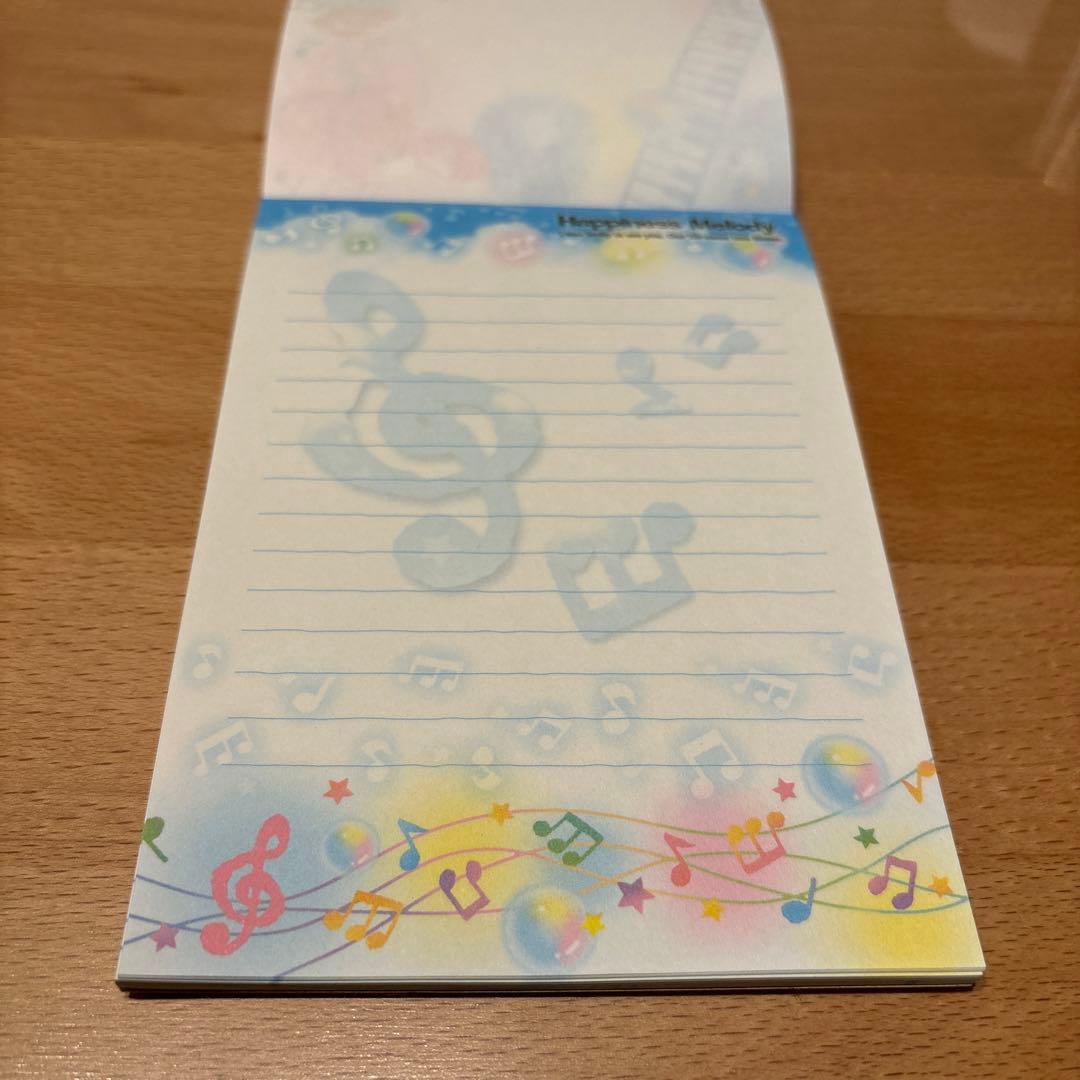 Happiness Melody 5柄メモ 平成レトロ メモ帳 ミニメモ レター