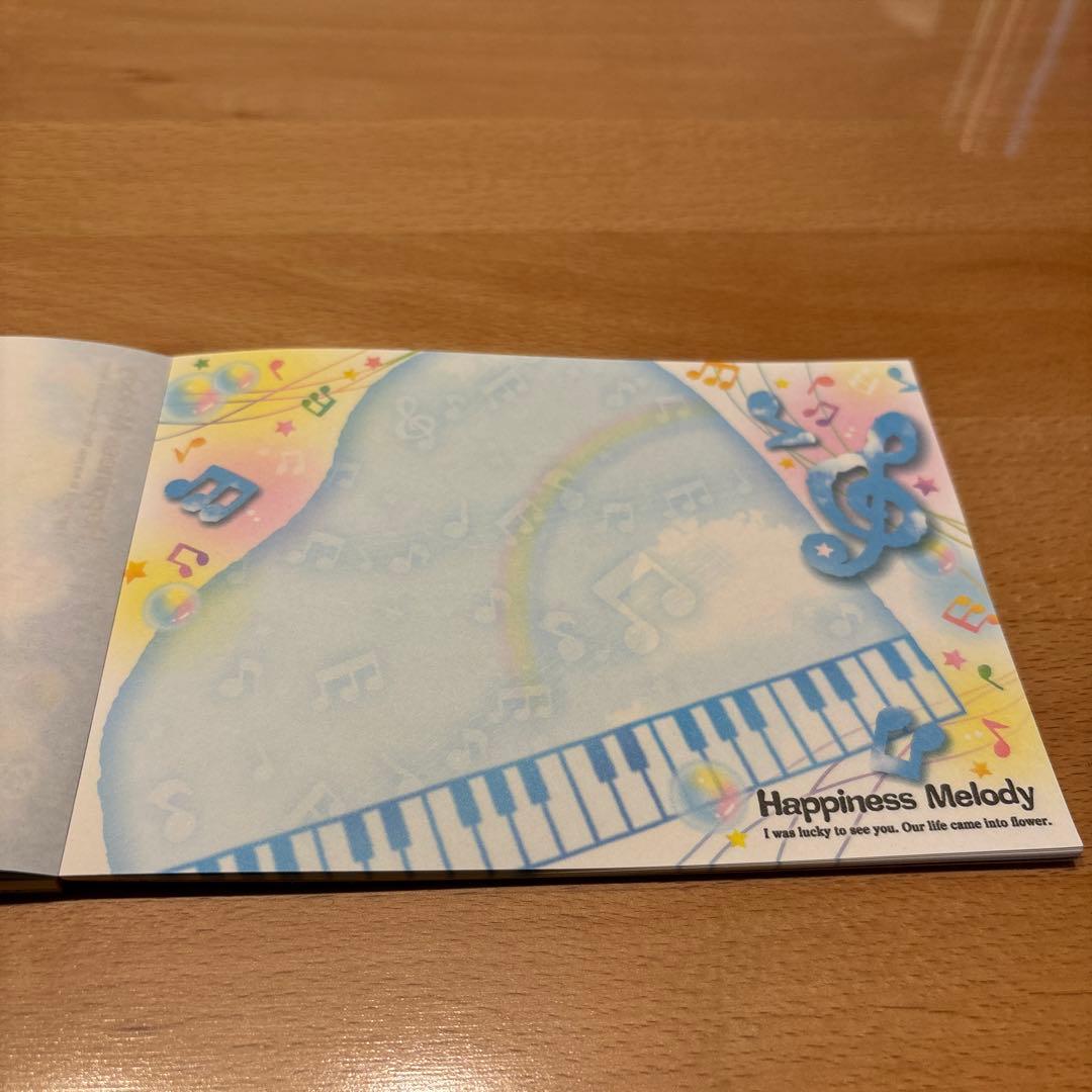 Happiness Melody 5柄メモ 平成レトロ メモ帳 ミニメモ レター